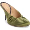 Dries Van Noten Ruched Mule In Green