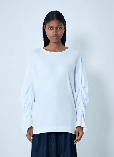 Dries Van Noten Ruched T-shirt In White