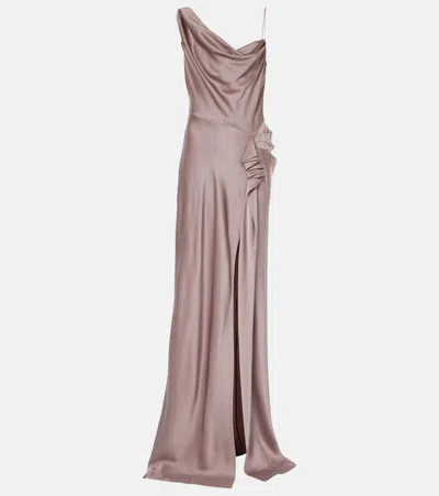 Dries Van Noten Ruffled Gown In 313 Lpink