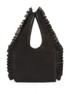 Dries Van Noten Ruffled Tote Bag In Schwarz