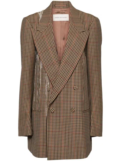 Dries Van Noten Ruggune Color Jacket In Multicolour