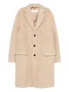 Dries Van Noten Rustic Coat In Nude