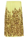 Dries Van Noten Embellished Midi Skirt With Side Tie Detail
