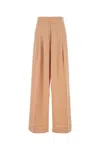 Dries Van Noten Women Salmon Cupro Blend Pila Wide-leg Pant In Peach