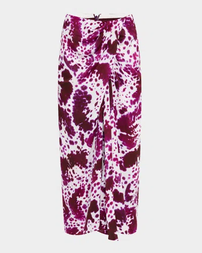 Dries Van Noten Sampa Draped Midi Skirt