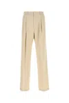 Dries Van Noten Sand Wool Panrom Pant