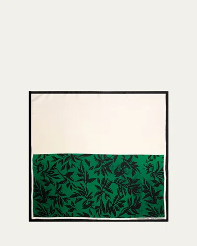 Dries Van Noten Santal Greenery Foulard In 6 Santal Greenery