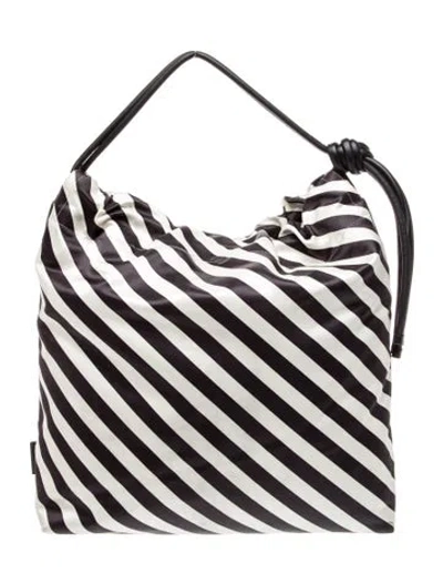 Pre-owned Dries Van Noten Satin Hobo In Multi