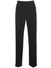 Dries Van Noten Satin Pants Elastic W/slim Bottom In Black