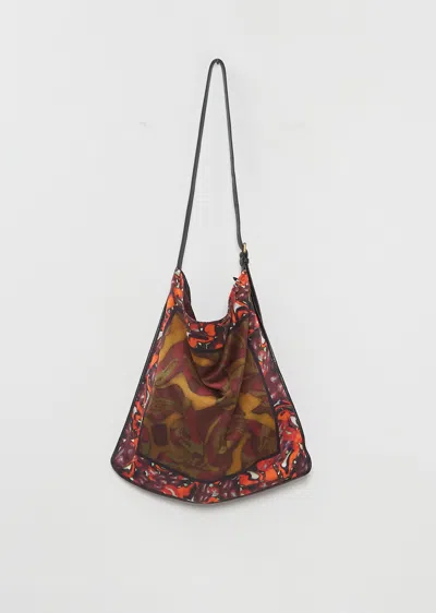 Dries Van Noten Scarf Bag, Medium In Rust