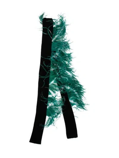 Pre-owned Dries Van Noten Scarf In Black