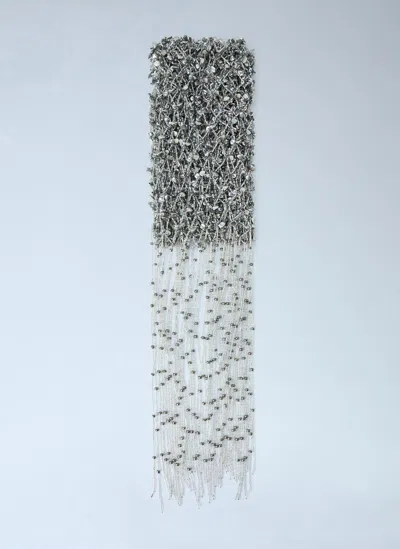 Dries Van Noten Scarf Necklace In Silver