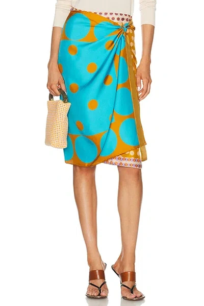 Dries Van Noten Scarfy Skirt In Multi