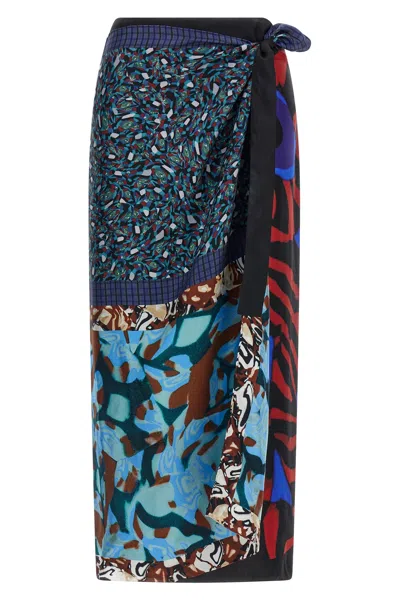 Dries Van Noten 'scarfy' Skirt In Multi