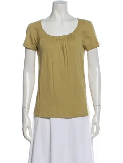 Pre-owned Dries Van Noten Scoop Neck Short Sleeve T-shirt In Neutral