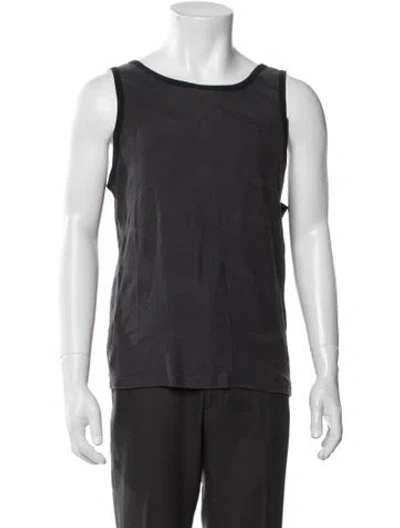 Pre-owned Dries Van Noten Scoop Neck Sleeveless T-shirt In Green