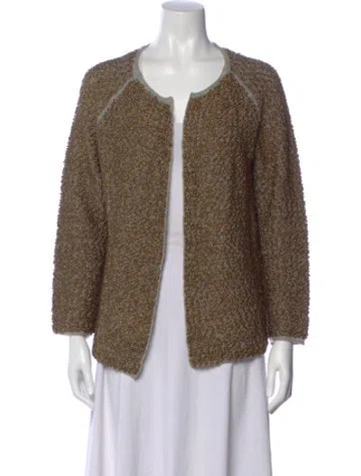 Pre-owned Dries Van Noten Scoop Neck Sweater In Brown