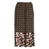 Dries Van Noten Scotta Long Emb 2072 W. W. Skirt In Black