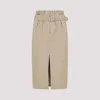 Dries Van Noten Seaches Beige Cotton Skirt In Neutral