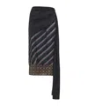 Dries Van Noten Asymmetric Layered Skirt Button Detail In Multi
