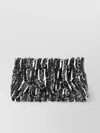 Dries Van Noten Sequin Chain Envelope Textured Clutch Bag