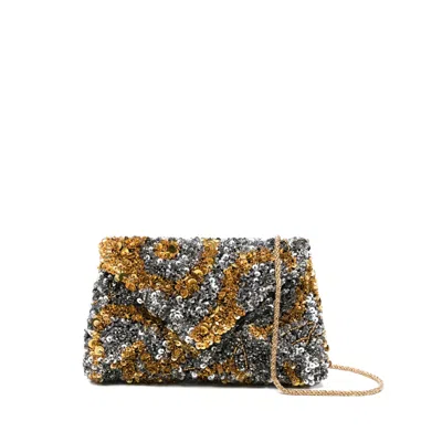 Dries Van Noten Sequin Embellished Clutch Bag In Multi