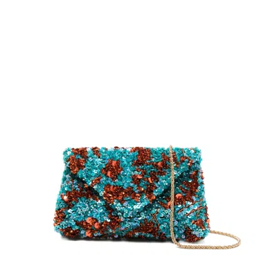 Dries Van Noten Sequin Embellished Clutch Bag In Multi