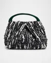 Dries Van Noten Sequin-embellished Jacquard Mini Crossbody Bag In Black
