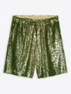 Dries Van Noten Sequin-embellished Shorts
