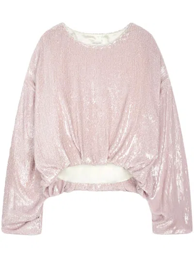 DRIES VAN NOTEN SEQUIN-EMBELLISHED TOP