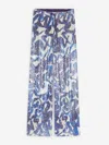 Dries Van Noten Sequin Pants In Allover Printed Sequin Embroidery
