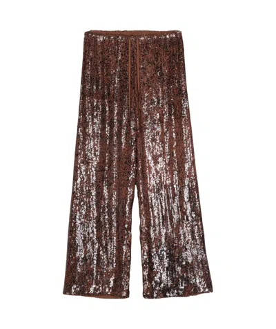 DRIES VAN NOTEN DRIES VAN NOTEN WIDE-LEG SEQUIN EMBELLISHED TROUSERS