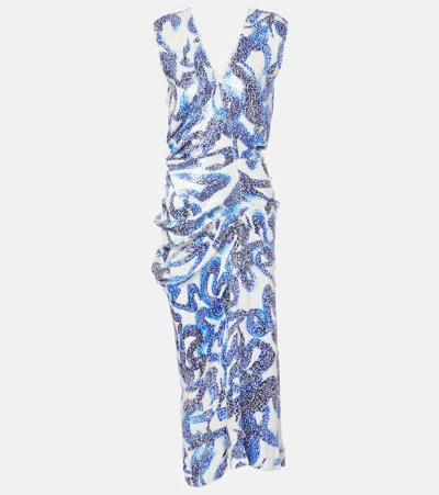 Dries Van Noten 01430-daring Emb 9315 W.w.dress In Multi