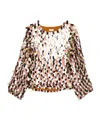 Dries Van Noten Sequined Embellished Blouse In Burgundy