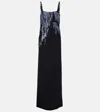 Dries Van Noten Sequined Gown In Black