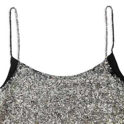 Dries Van Noten Sequined Multicolor Slip Dress
