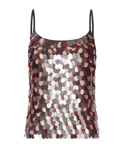 Dries Van Noten Embroidered Top With Sequins In Gold