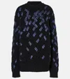 Dries Van Noten Sequined Virgin Wool Sweater In Black