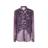 Dries Van Noten Sequin-embellished Ruffled Shirt In Multi
