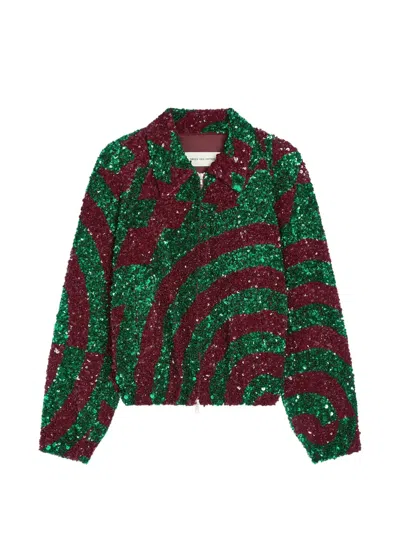 Dries Van Noten Sequinned Jacket In Multi