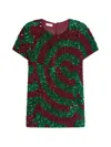 Dries Van Noten Sequinned Top In Multi