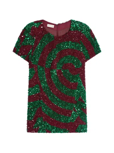 Dries Van Noten Sequinned Top In Multi