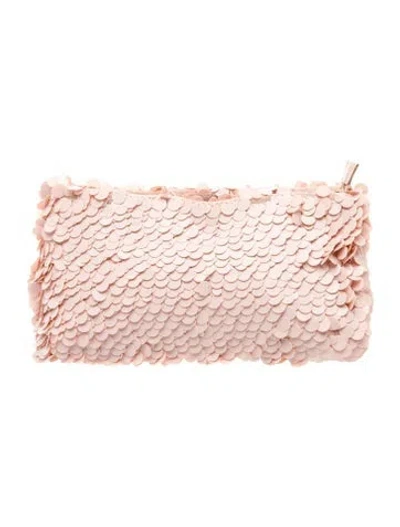 Pre-owned Dries Van Noten Sequins Clutch W/ Tags In Pink