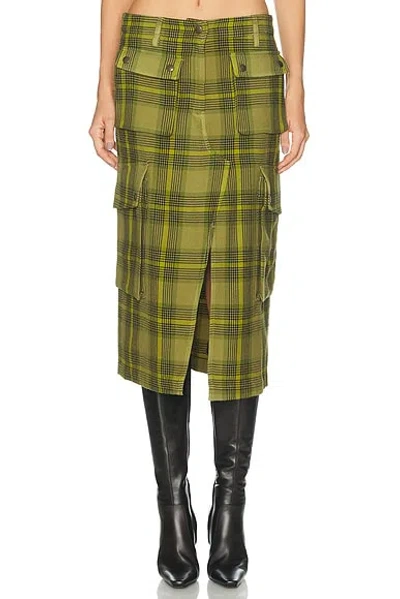 Dries Van Noten Sersy Skirt In Green