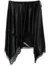 Dries Van Noten Gonna Con Elastico In Black
