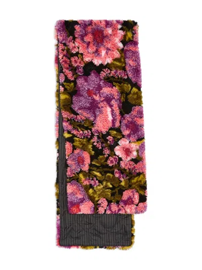 Dries Van Noten Shearling-jacquard Scarf In Multi