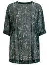Dries Van Noten Sheer Oversized T-shirt Clothing In Green