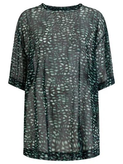 Dries Van Noten Sheer Oversized T-shirt Clothing In Green