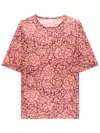 Dries Van Noten Floral Printed Crewneck T-shirt In Multicolour