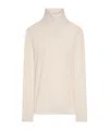 Dries Van Noten Sheer Turtleneck Long-sleeved T-shirt In Nude